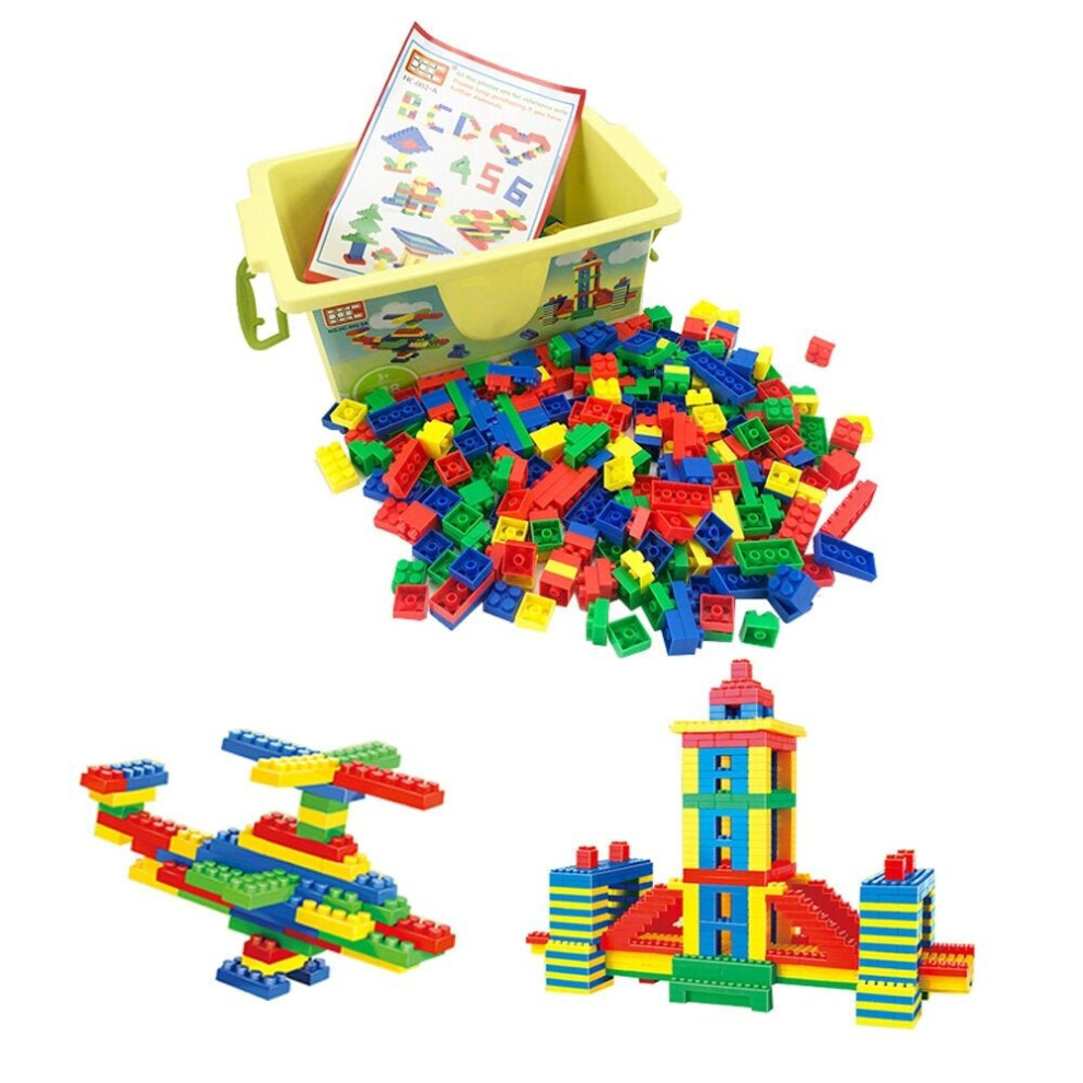 (126pcs) 126/178/388 Pcs DIY Assembly Multi-Shape ABS Plastic Blocks Toys for Kids Play Gift