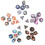 35 Pcs Polyhedral Dices Set D20 D12 D10 D8 D6 D4 Gadget 5 Colors 5