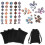 35 Pcs Polyhedral Dices Set D20 D12 D10 D8 D6 D4 Gadget 5 Colors 10