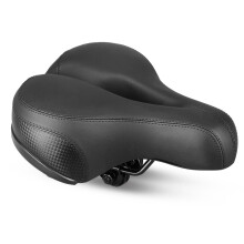 City Wheel Super Elastic Thickened Widened Cushion Reflective Stripe Mountain Bike Saddle