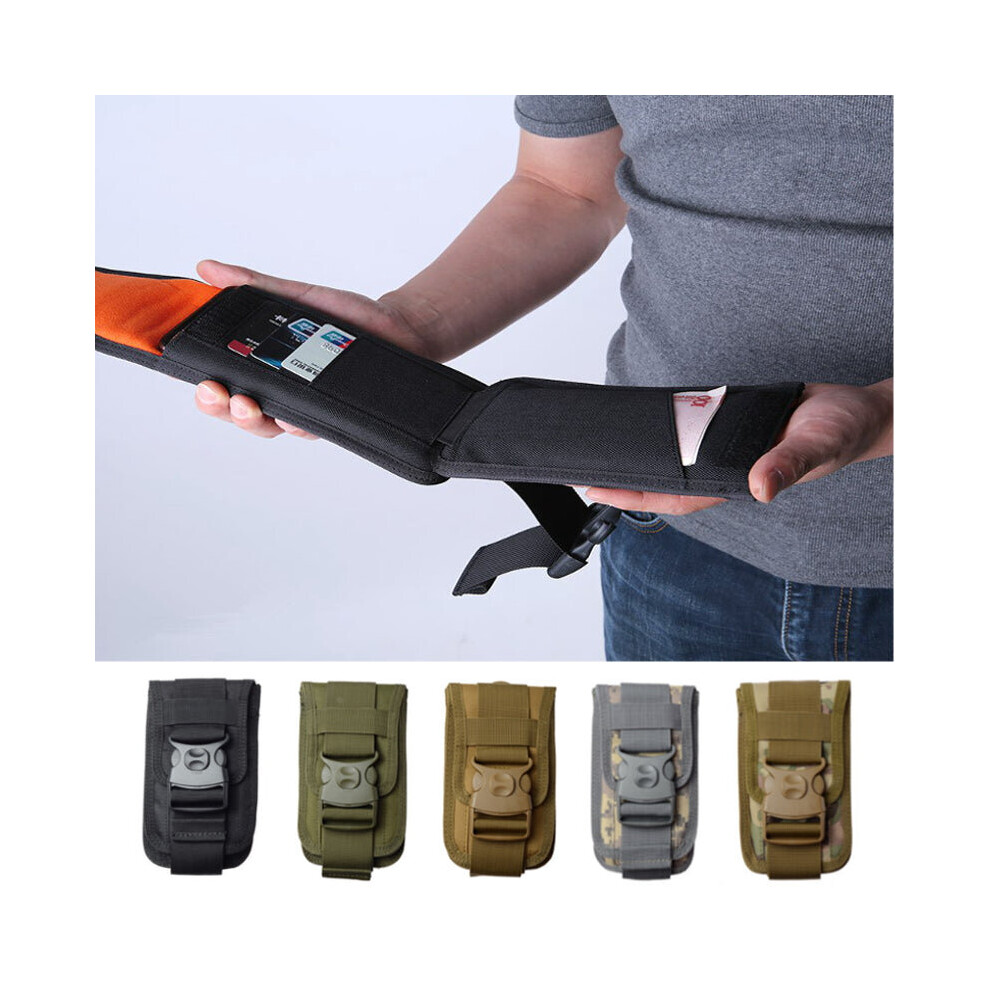 (Green) Unisex Multifunction Outdoor Sports Waist Bag Hanging Bag Coin Purse Phone Bag