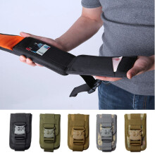 (Mud color) Unisex Multifunction Outdoor Sports Waist Bag Hanging Bag Coin Purse Phone Bag