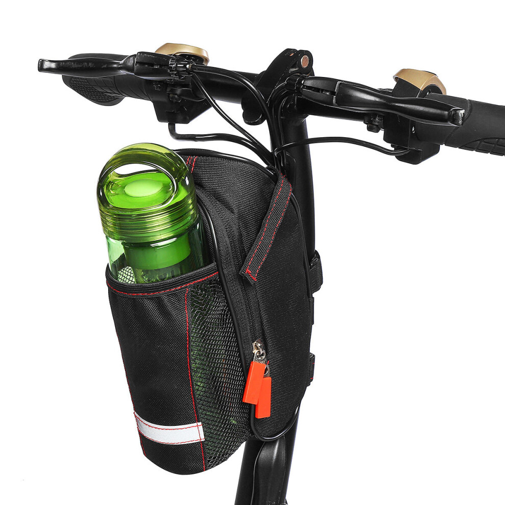Electric Bicycle Saddlebags Water Bottle Pocket Motorcycle Tail Rear Storage Bag
