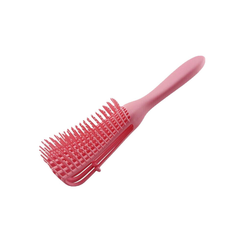 (Pink) Scalp Massage Hair Brush Detangle Hairbrush Anti-tie Knot Detangling Comb