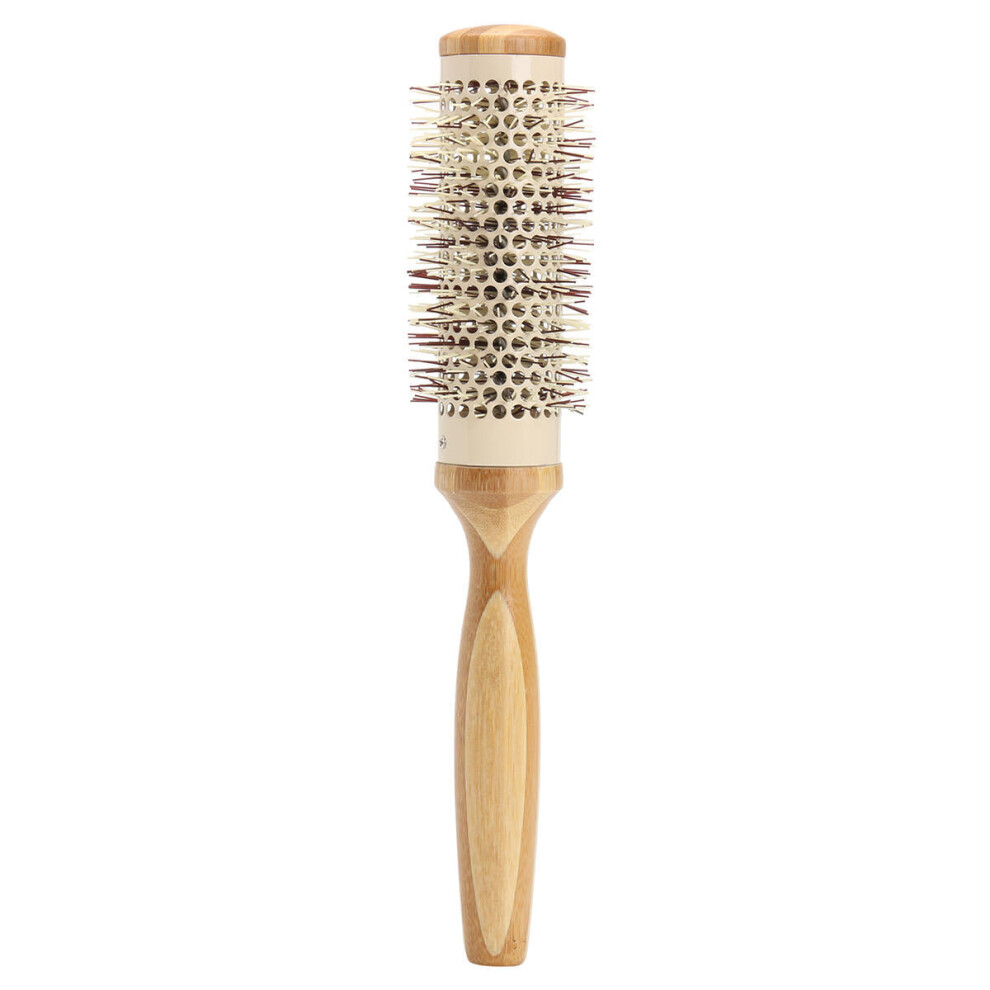 (05#) 7 Pro Round Brush Curly Hair Roller Brush Natural Wood Hairbrush Comb Salon Tools