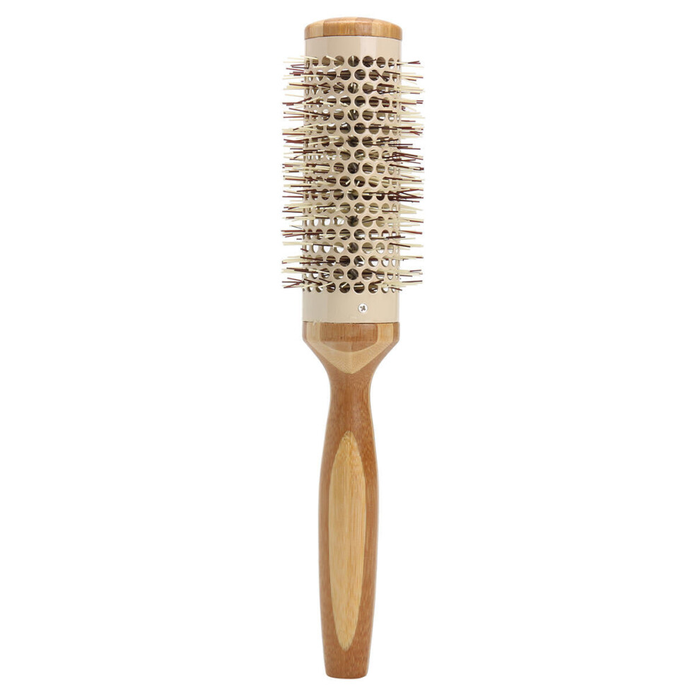 (06#) 7 Pro Round Brush Curly Hair Roller Brush Natural Wood Hairbrush Comb Salon Tools