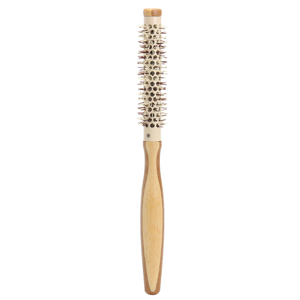 (01#) 7 Pro Round Brush Curly Hair Roller Brush Natural Wood Hairbrush Comb Salon Tools