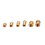 200Pcs M2/M2.5/M3 Knurled Brass Threaded Insert Nut Female Thread Embedment Nuts Assortment 7