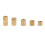 150Pcs M5 Brass Cylinder Knurled Threaded Round Insert Nuts Embedded Nut Assortment Kit 4