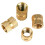 150Pcs M2 Thread Knurled Nut Brass Threaded Insert Embedment Nuts Assortment Kit 1