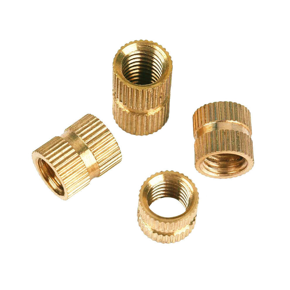 150Pcs M2 Thread Knurled Nut Brass Threaded Insert Embedment Nuts Assortment Kit 3654659460202