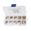 150Pcs M2.5 Brass Cylinder Knurled Nut Round Molded-in Insert Embedded Nuts Assortment Set 6
