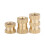 330Pcs Female Thread Knurled Nut M2 M3 M4 M5 Brass Threaded Insert Round Kit 3