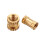 200Pcs M2/M2.5/M3 Knurled Brass Threaded Insert Nut Female Thread Embedment Nuts Assortment 5