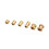 200Pcs M2/M2.5/M3 Knurled Brass Threaded Insert Nut Female Thread Embedment Nuts Assortment 6