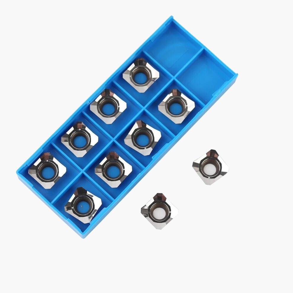 10pcs Carbide Inserts Turning Tool CNC Aluminum Face Milling Cutter Turning Insert Indexable Tools