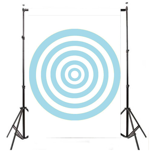 3x5FT Blue Circle Photography Backdrop Photo Studio Background 1