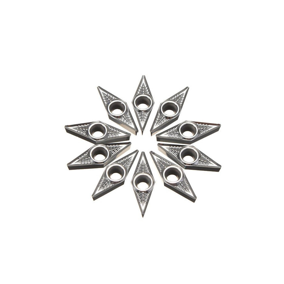 10pcs Carbide Inserts Lathe Tool for Aluminum
