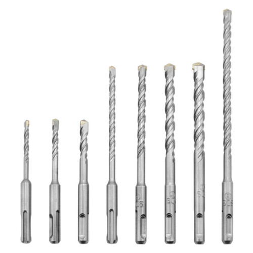 8Pcs 5-12mm Carbide Tip Electric Hammer Masonry Drill Bits SDS Plus Shank 1