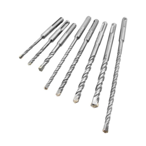 8Pcs 5-12mm Carbide Tip Electric Hammer Masonry Drill Bits SDS Plus Shank 2