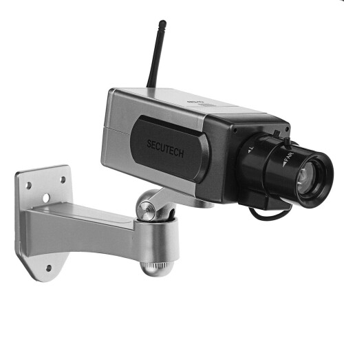 Solar Power Dummy Faked Security Camera Blinking LED Outdoor Surveillance 2