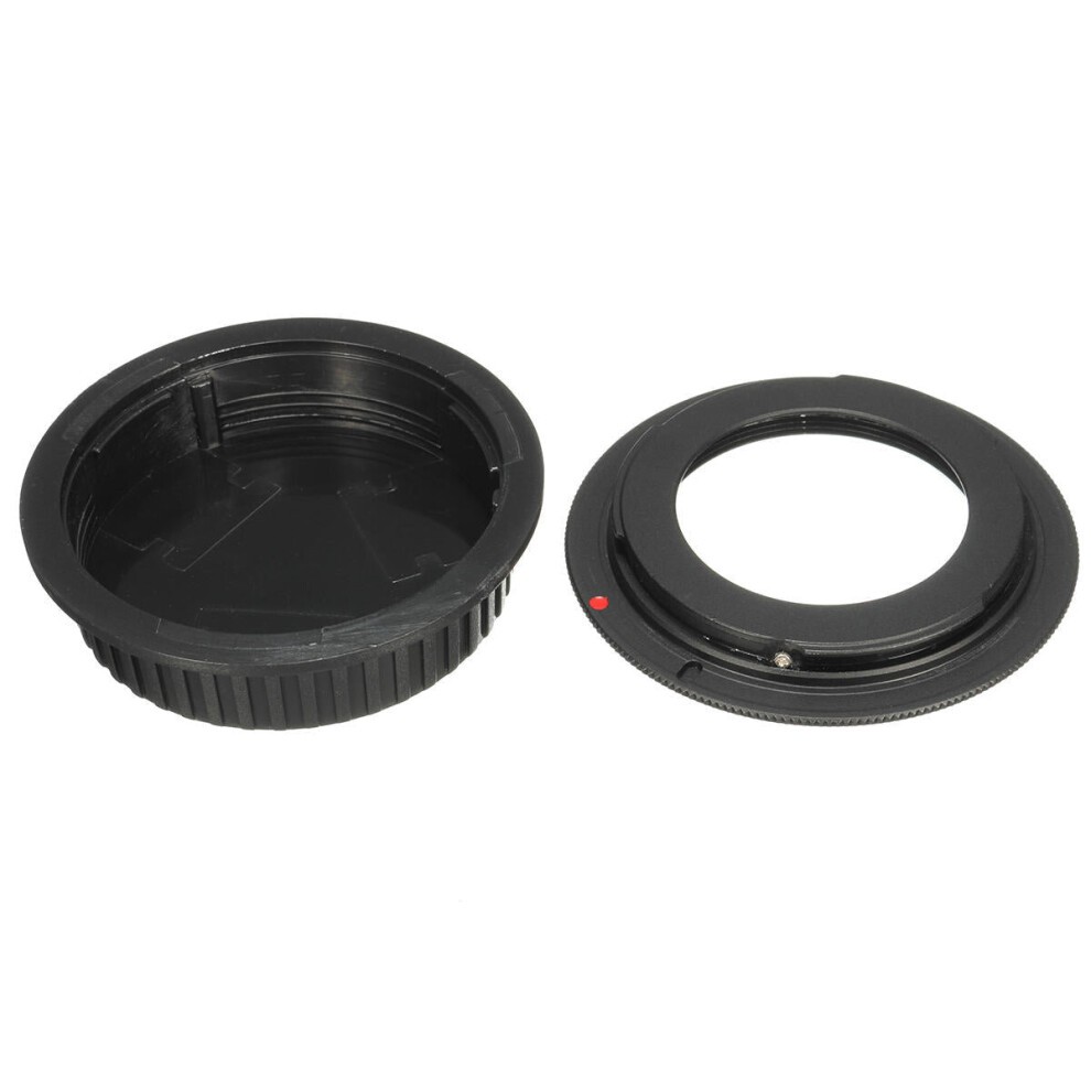 Screw Lens for Canon EOS EF Mount Adapter Black 5D II III 6D 7D 70D 100D with Cap
