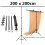 200*200cm Large Aluminium Photography Background Support Stand System Clips 4