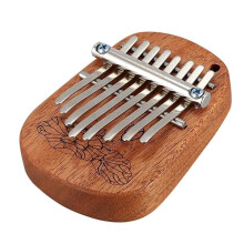 (K-8CM) 8 Key Camphor/Mahogany Mini Kalimbas Thumb Piano with Tuning Hammer