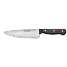 Wüsthof Kochmesser Kurz, Gourmet (1025044816), 16 cm Klingenlänge, Edelstahl, rostfrei, für Spülmaschine, Küchenmesser sehr scharfe Klinge