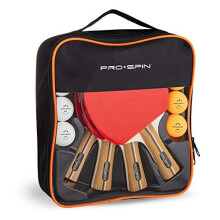 PRO-SPIN Table Tennis Bats - Table Tennis Set | High-Performance Bats and Table Tennis Balls, Compact Storage Case | Perfect for any Outdoor/Indo