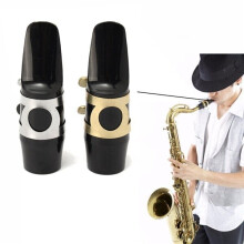 (Gold) Alto Sax Saxophone Mouthpiece with Cap Buckle Reed Patches Pads Cushions