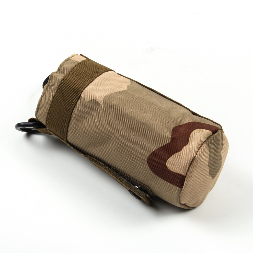 (Khaki) Outdoor Fishing Camping Hiking Bag Water Bottle Bag Kettle Pouch