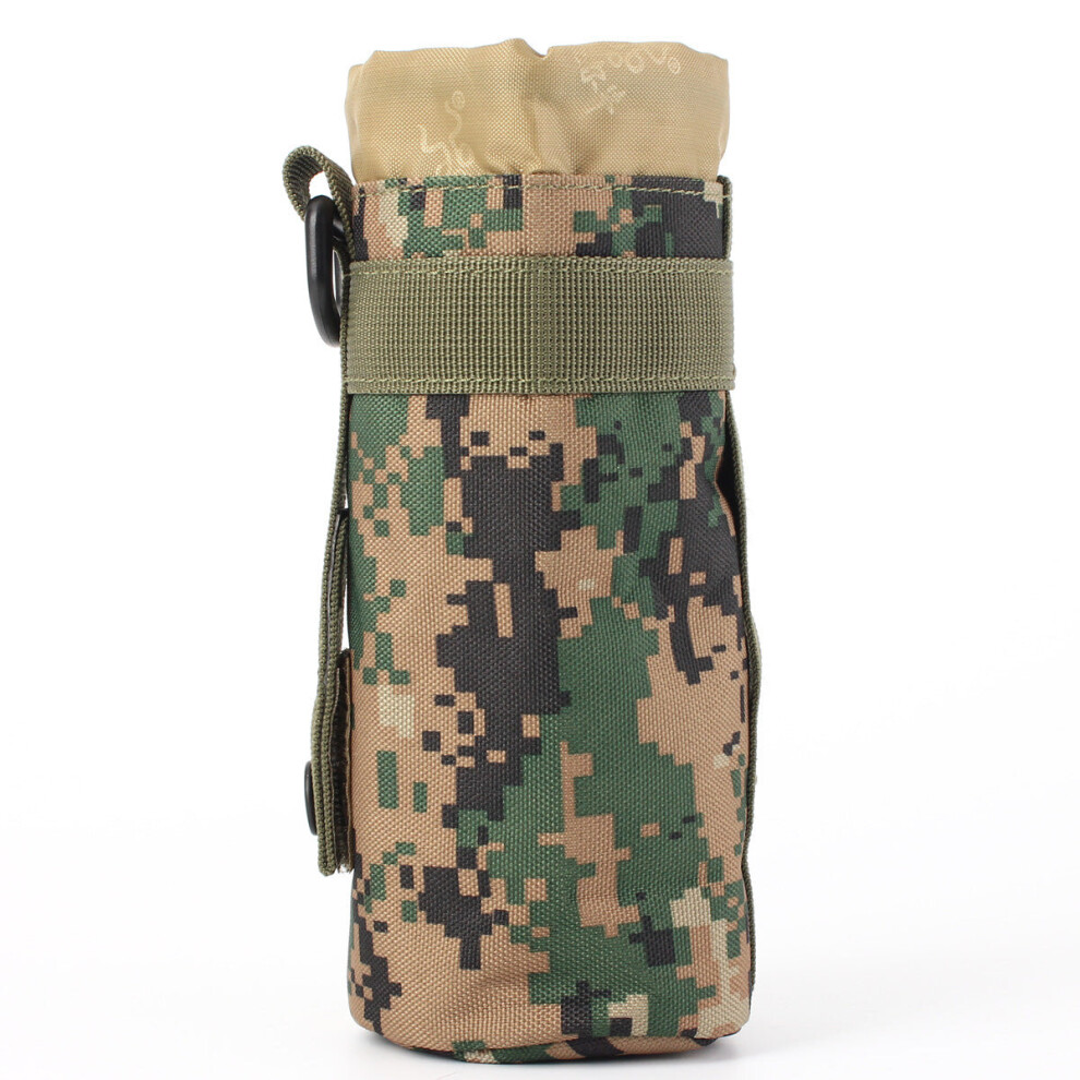 (Digital Camo) Outdoor Fishing Camping Hiking Bag Water Bottle Bag Kettle Pouch