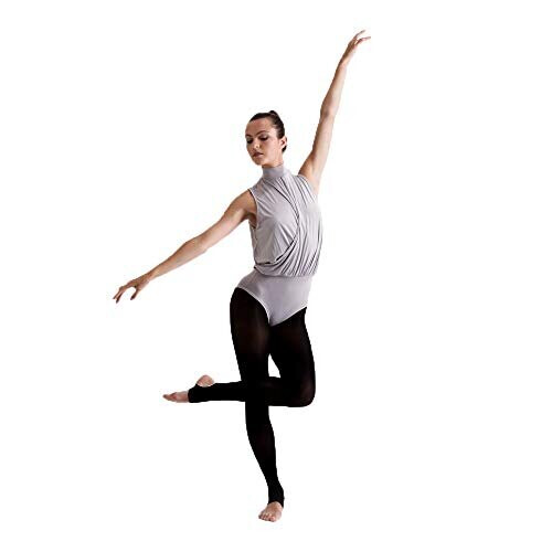 Silky Dance Intermediate Matte Stirrup Tights Black 1