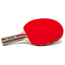 Franklin Sports Ping Pong Paddle - Prestanda Bordtennisracket - Träpaddel med Gummiyta - Röd + Grå