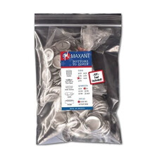 50 Buttons to Cover - Made in USA - Self Cover-knapper med tr?d?jne - st?rrelse 45 med v?rkt?j