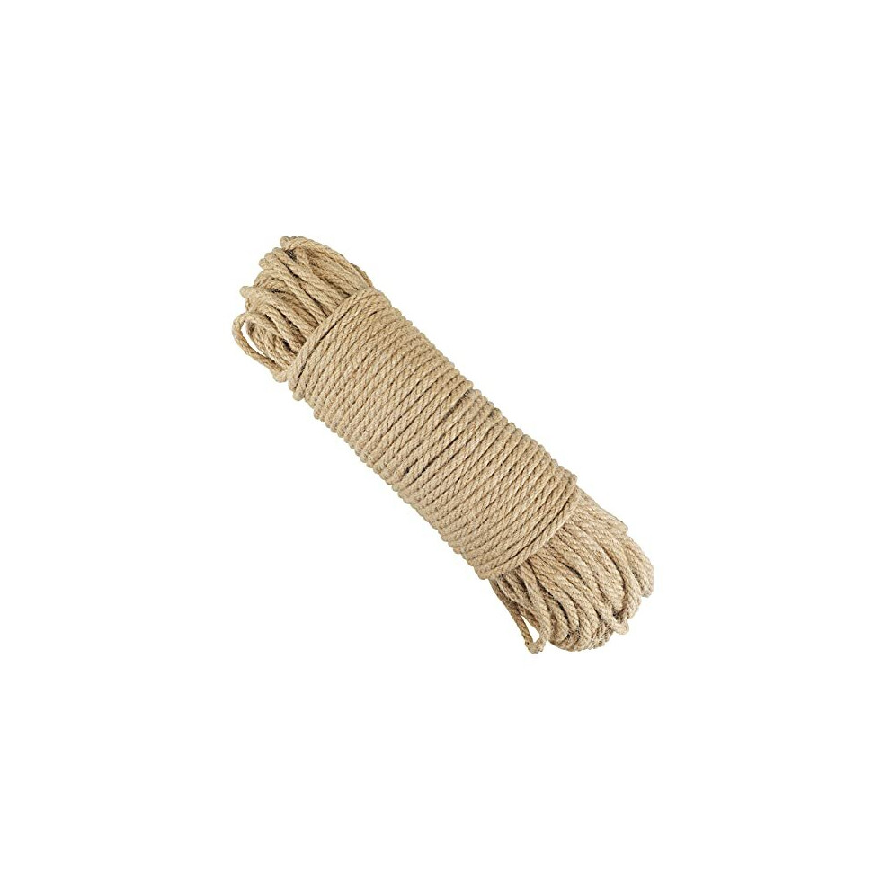 G2plus 6Mm Thick Jute Rope, 50M Strong Hemp Garden Rope, 4-Ply Jute Twine String For Diy Crafts Arts And Gardening Applications 723260900919