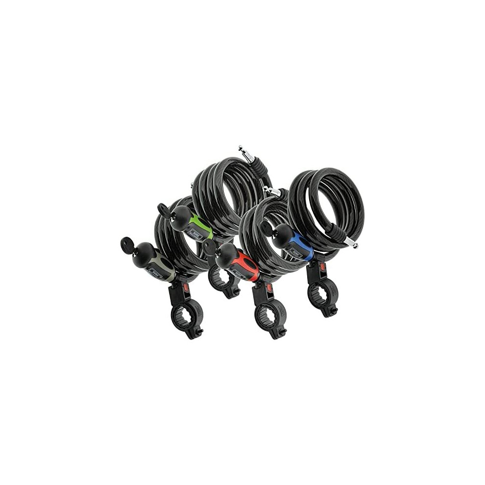 Kryptonite Evolution Lock with Flex Frame U-Bracket - Orange, Standard Shackle & Evolution Mini-7 Lock with Flex Cable and Bracket - Orange, 7-In