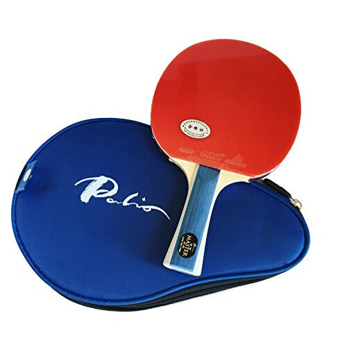Palio Master 2.0 Table Tennis Bat & Case - ITTF Approved - Flared - Intermediate Ping Pong, Racket, Paddle