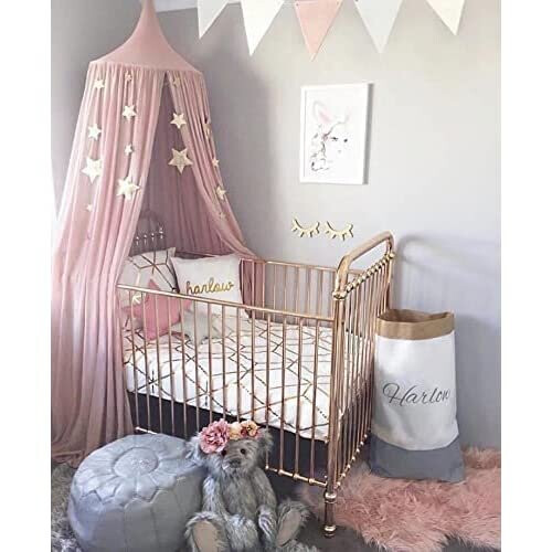 Montessori Bed Grey) Children Bed Canopy Round Dome, Nursery