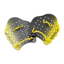 Speedo unisex adult Training Power Plus swimming hand paddles Yellow Large US