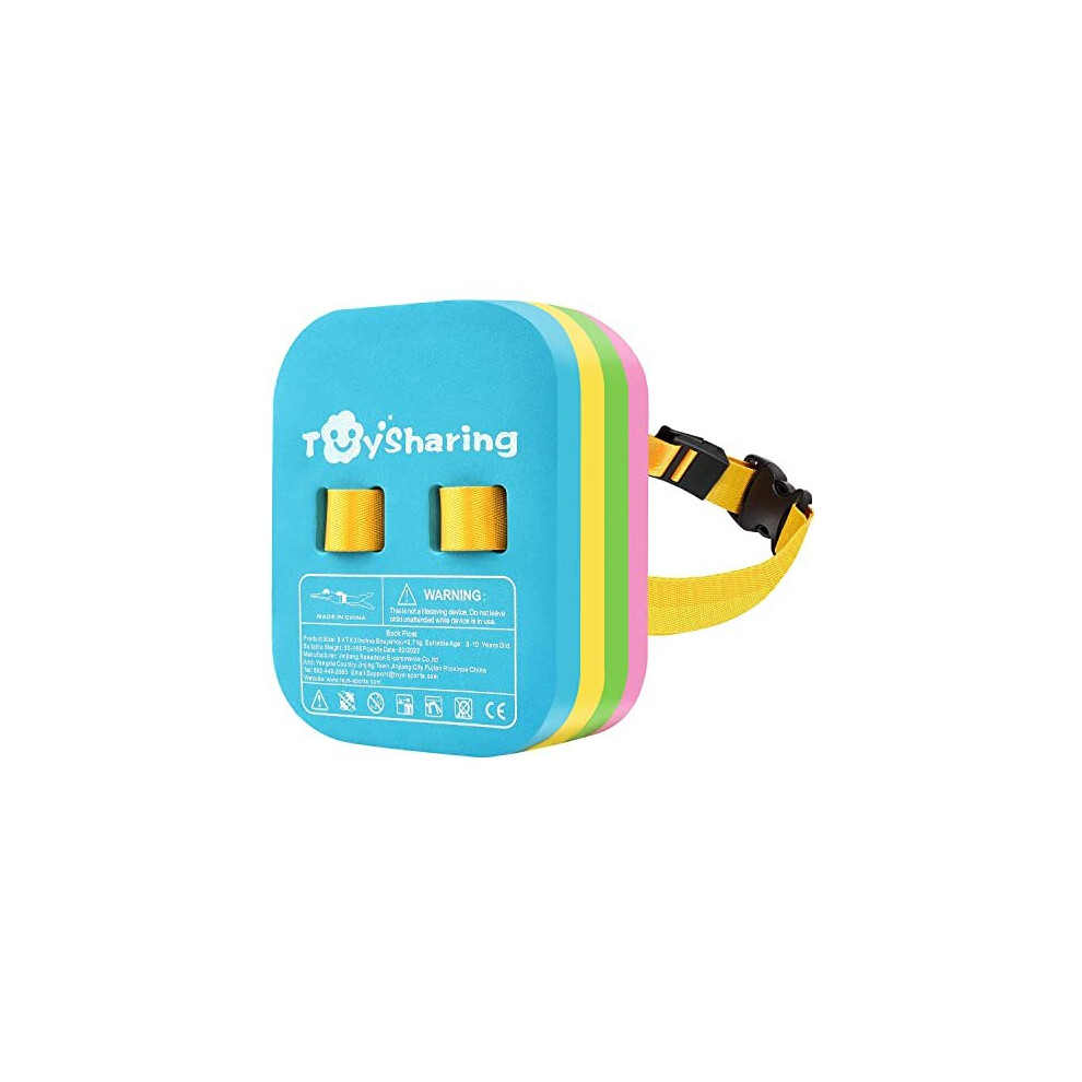 Back Float Safety Swim Trainer Swimming Bubble Belt with Adjustable Split Layers Swim Bubbles Belts Secure Clip Buckle Progressive Swim Floaties