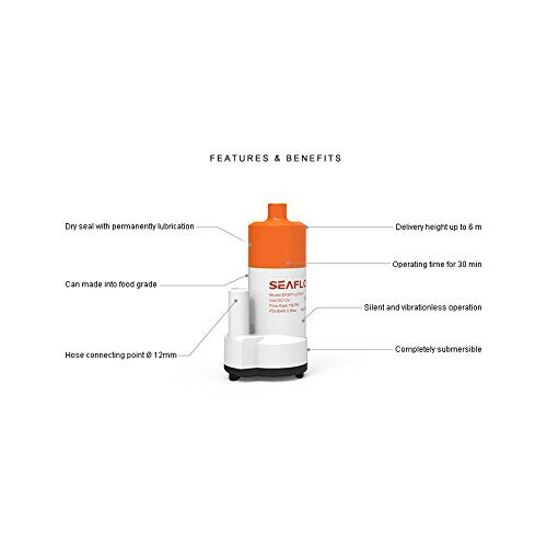 Seaflo 16LPM/12 LPM Low Voltage Submersible Pump (16 LPM Capacity) 1