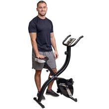 YYFITT Basic Foldable Fitness Exercise Bike with 16 Level Resistance, Countdown Exercise Monitor, Phone/Tablet Holder and Hand Pulse for Home Use