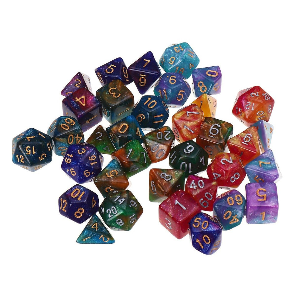 35pcs Set Polyhedral Dices DND RPG MTG Role Playing Board Game