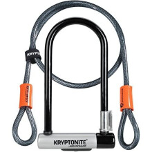 Kryptonite Unisex's Evolution Chain Lock, Black/Orange, 10mm x 90cm