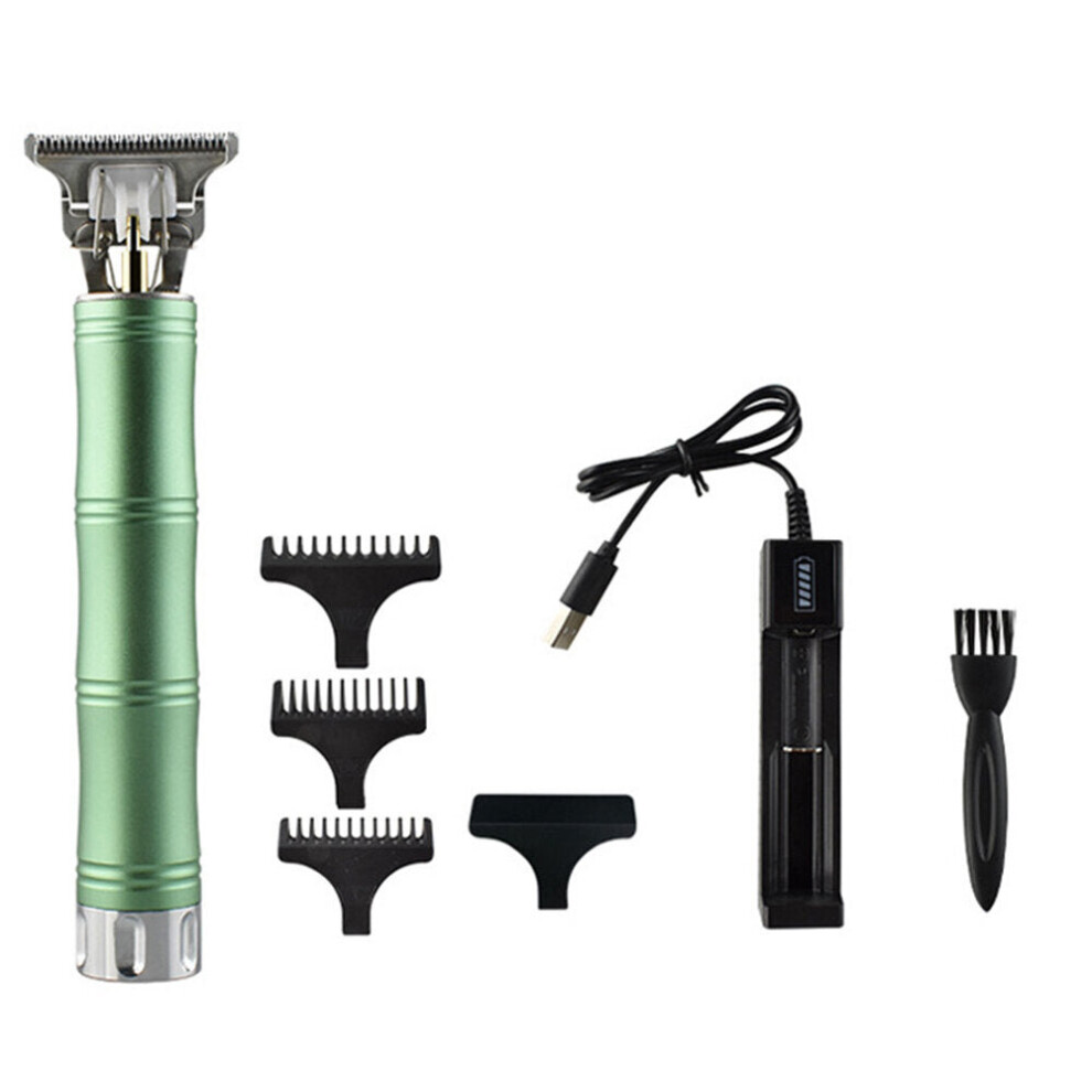Greenzech Green (Green) Hair Barber Professional Trimmer Rechargeable Hair Clipper Shaver Trimmer Mini Engraving Outliner Deess Hair Removal