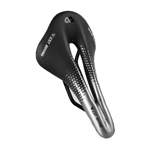 (Black & Red) Bicycle Saddle Waterproof Lightweight Road Mountain 2