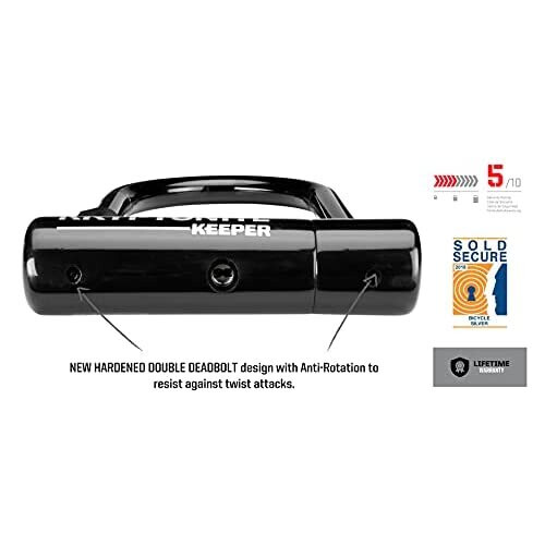 Kryptonite ABUS Pro Shield 5950 R Frame Lock - Key Not Removable When Lock Open - Bicycle Lock with ABUS Security Level 9 1