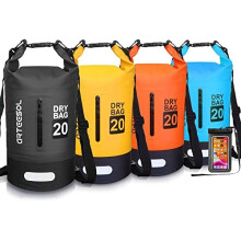 Dry Bag 5L 10L 20L 30L Waterproof Dry Bag/Sack with Phone Pouch Long Adjustable Strap for Kayaking Boat Tour Canoe/Fishing/Rafting/Swimming/Snowb
